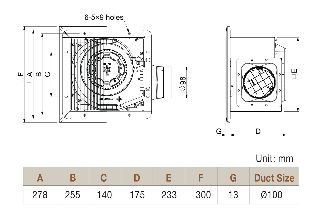 KDK 24CUH Ventilating Fan (Ceiling Mount, Super Quiet), view 3