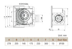 KDK 24CUH Ventilating Fan (Ceiling Mount, Super Quiet), view 3