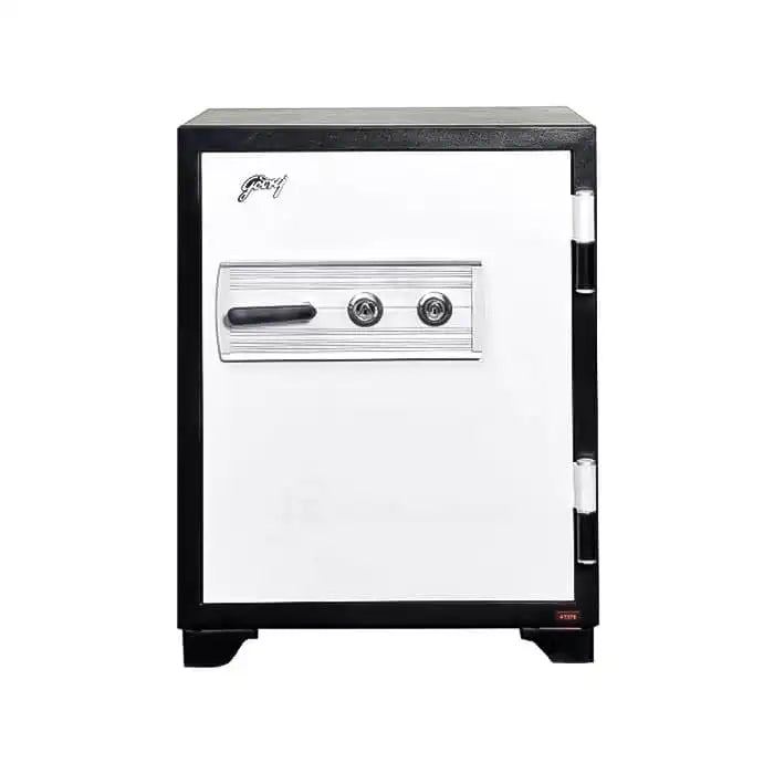 Godrej Centiguard FR720 fire-resistant safe, 2-key lock, front view. Elite Radio Sri Lanka.