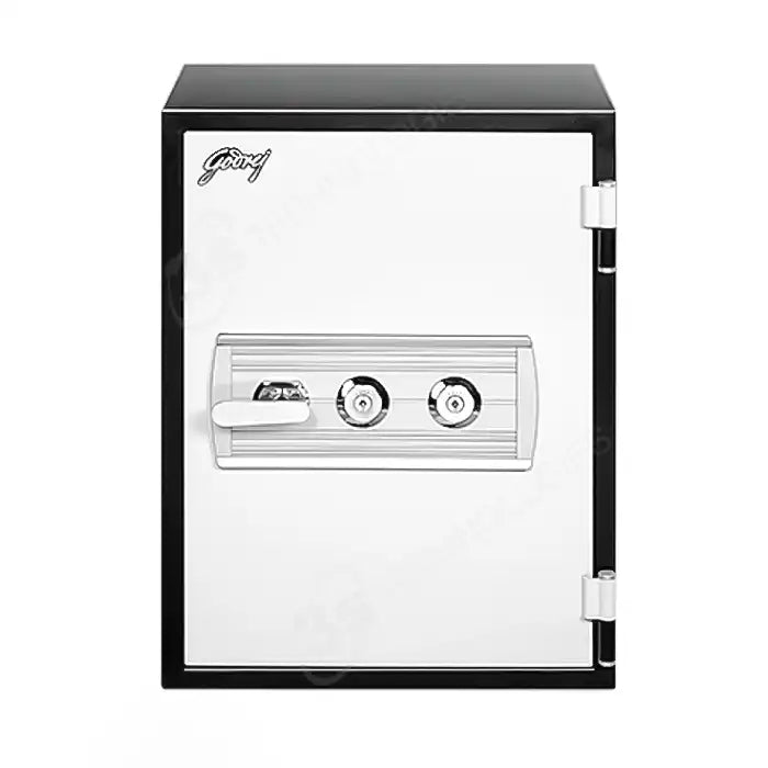 Godrej Safire 40V fire-resistant safe, 2-key lock, front view. Elite Radio Sri Lanka.