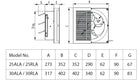 KDK 25ALA Ventilating Fan (Automatic Shutter Louver) 10", view 2