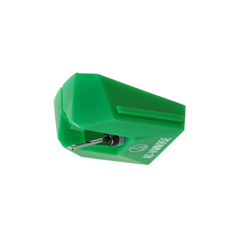 Elite Radio Audio-Technica AT-VMN95E green elliptical replacement stylus with aluminium cantilever and diamond tip