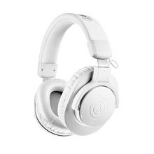 Elite Radio Audio-Technica ATH-M20xBT wireless over-ear monitor headphones in a clean white finish.