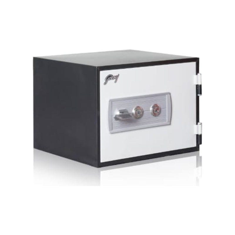 Godrej Safire 30H Safe, 2-Key Lock, angled three-quarter view. Elite Radio Sri Lanka.