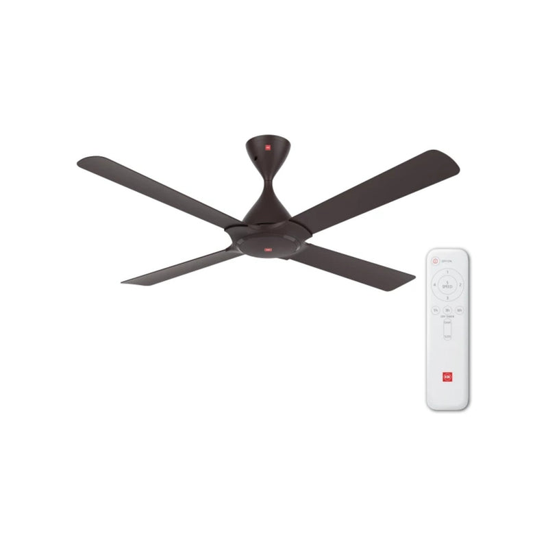 KDK Ceiling Fan H56DV, front view on white. Elite Radio.