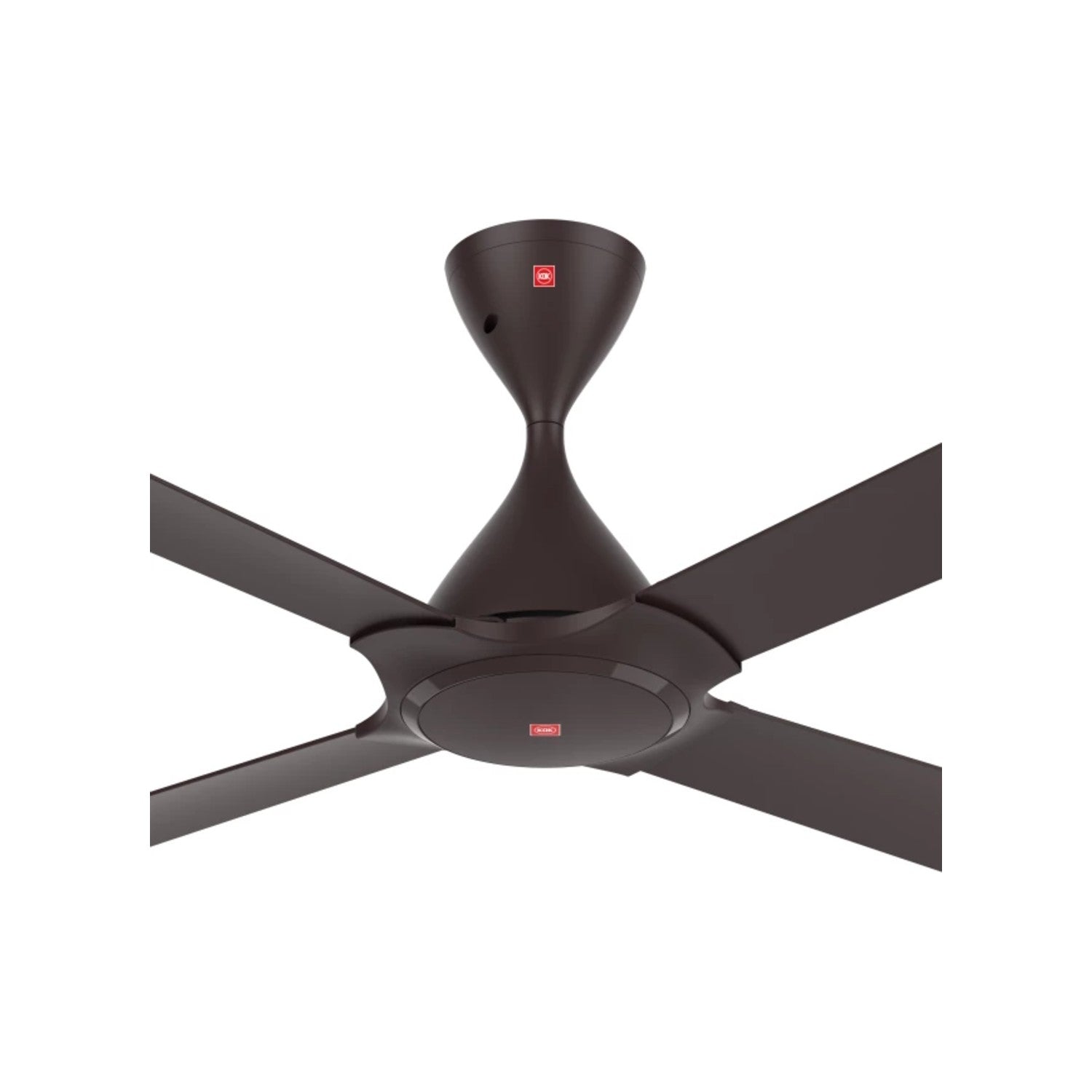 KDK Ceiling Fan H56DV, view on white. Elite Radio.