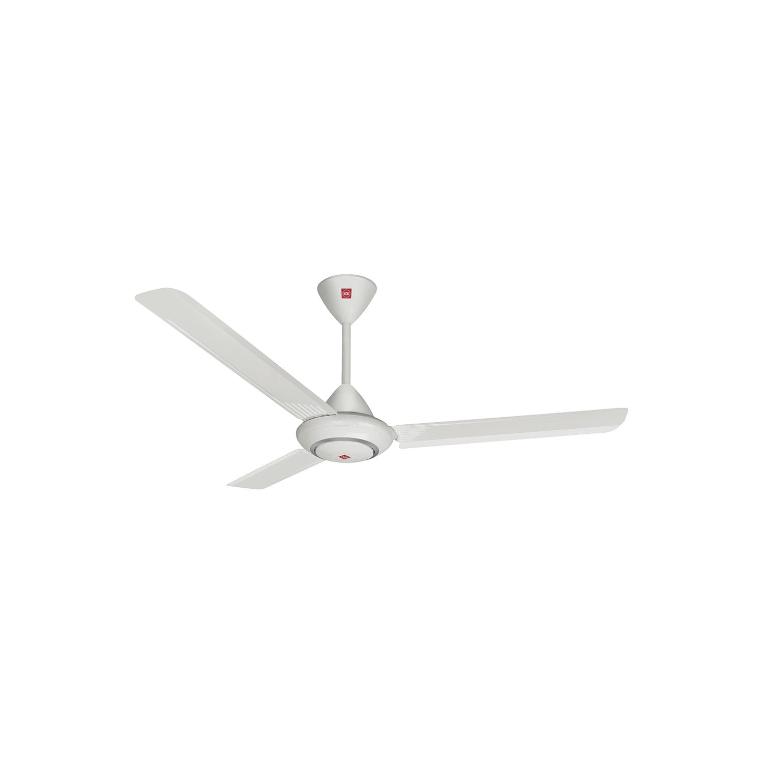 KDK Ceiling Fan M48XG, front view on white. Elite Radio.