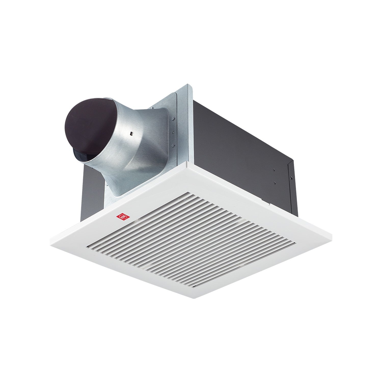 KDK Exhaust Fan 24CUH, angled view on white. Elite Radio.