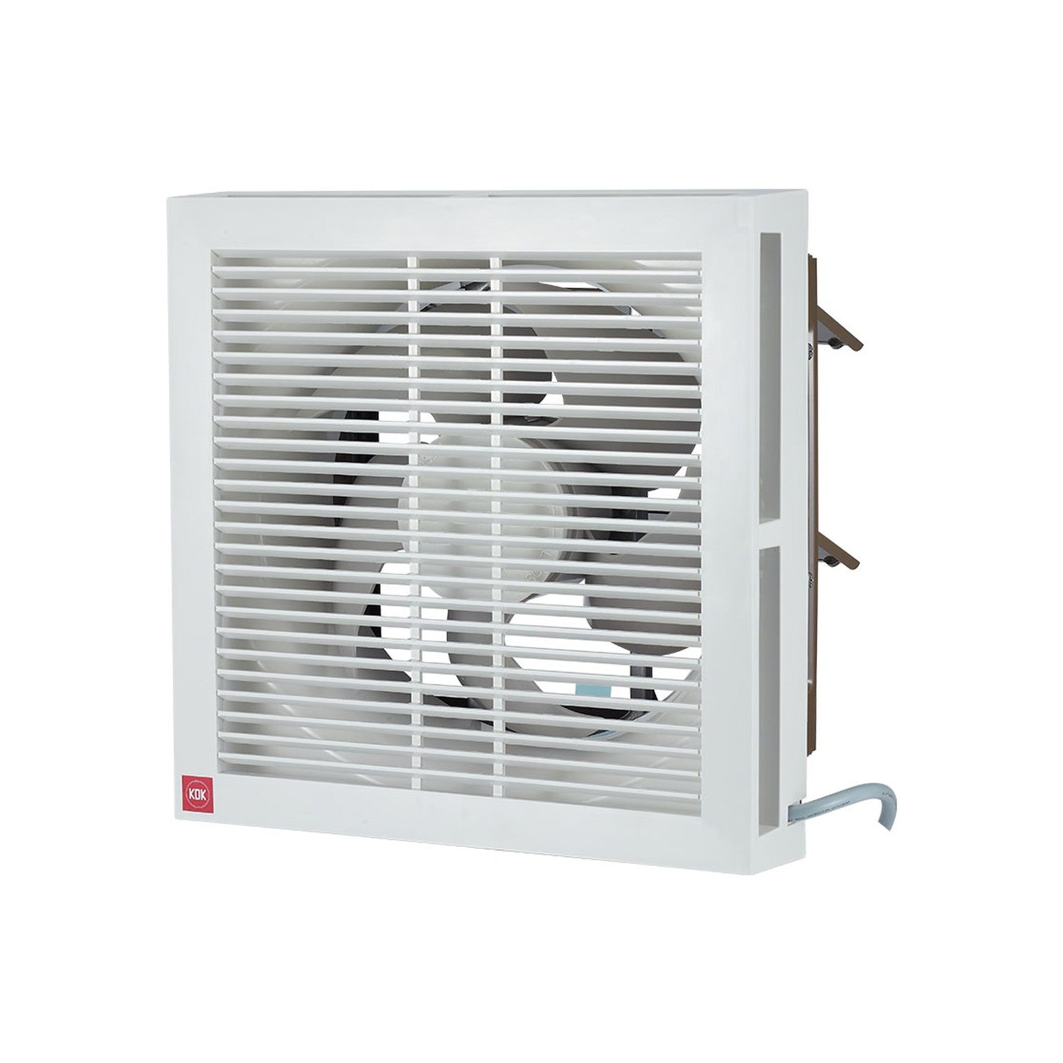 KDK Exhaust Fan 25ALA, front view on white. Elite Radio.