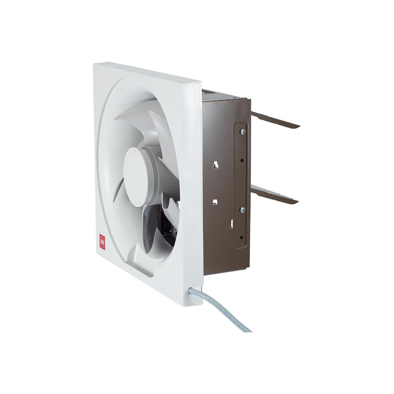 KDK Exhaust Fan 25AUA, angled view on white. Elite Radio.