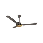 Elite Radio KDK N56YG 56-inch decorative ceiling fan with 3 dark grey blades and polished brass accents.