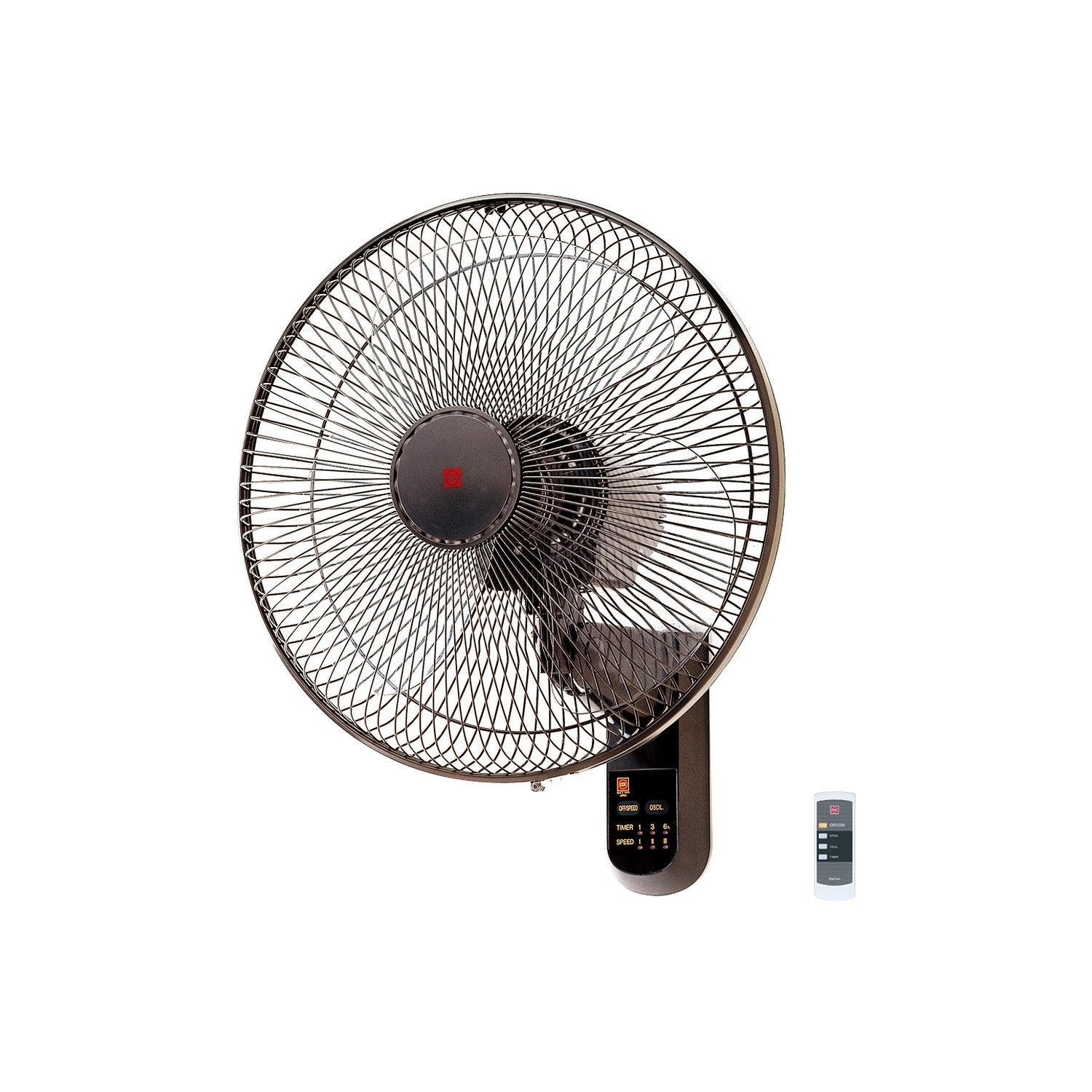 KDK Wall Fan M40M, front view on white. Elite Radio.