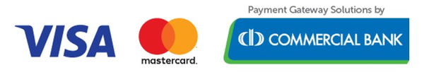Secure payments by Commercial Bank: Visa and Mastercard