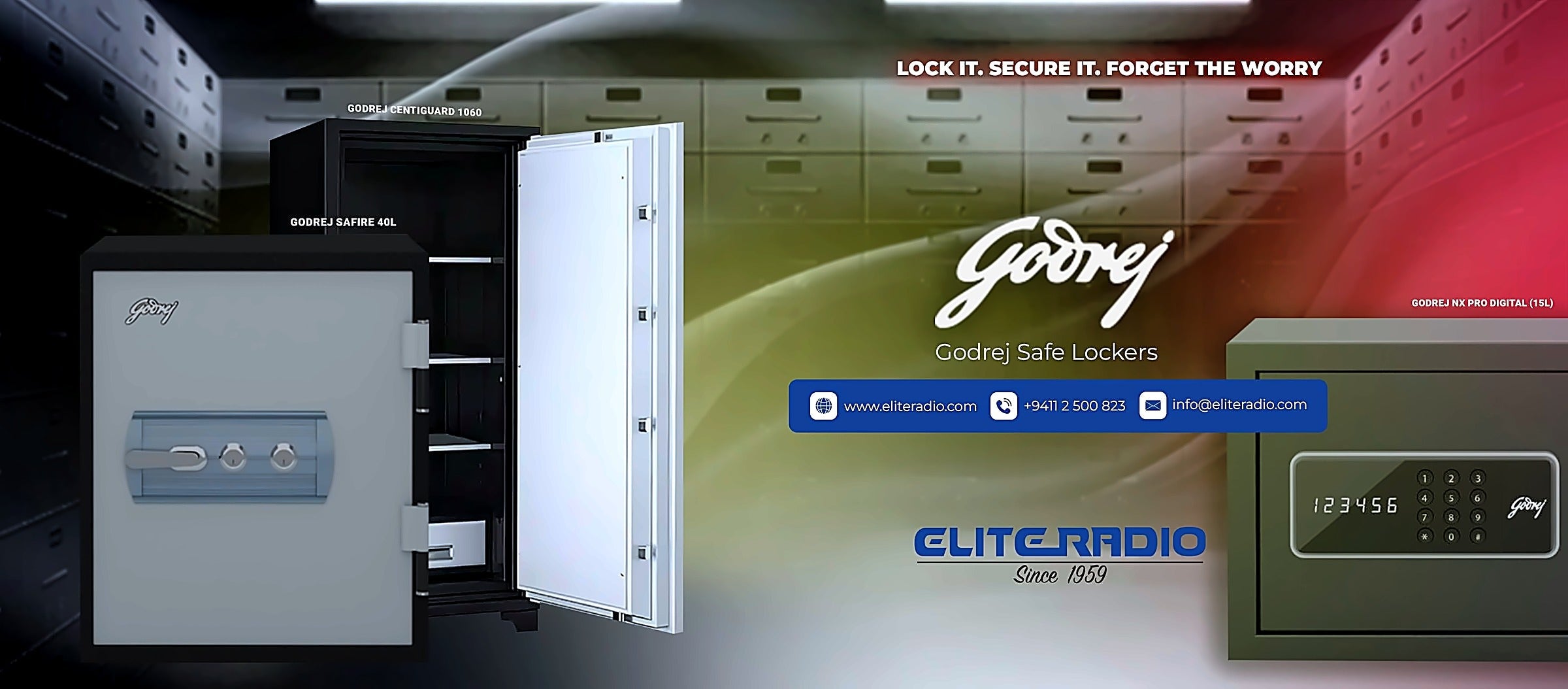 Godrej safe lockers, lock it secure it forget the worry